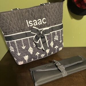 Diaper bag with matching changing pad